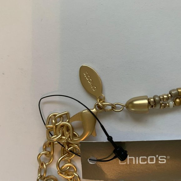 Chico’s NWT Necklace Multi Color Stones 17″ - Picture 11 of 12